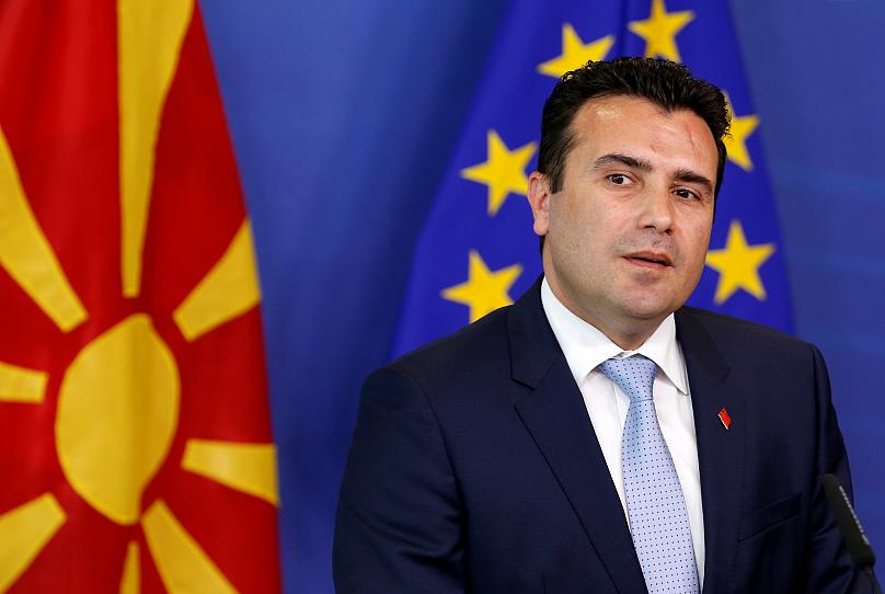 FYR Macedonia's pro-EU prime minister Zoran Zaev during talks in Brussels. Reuters