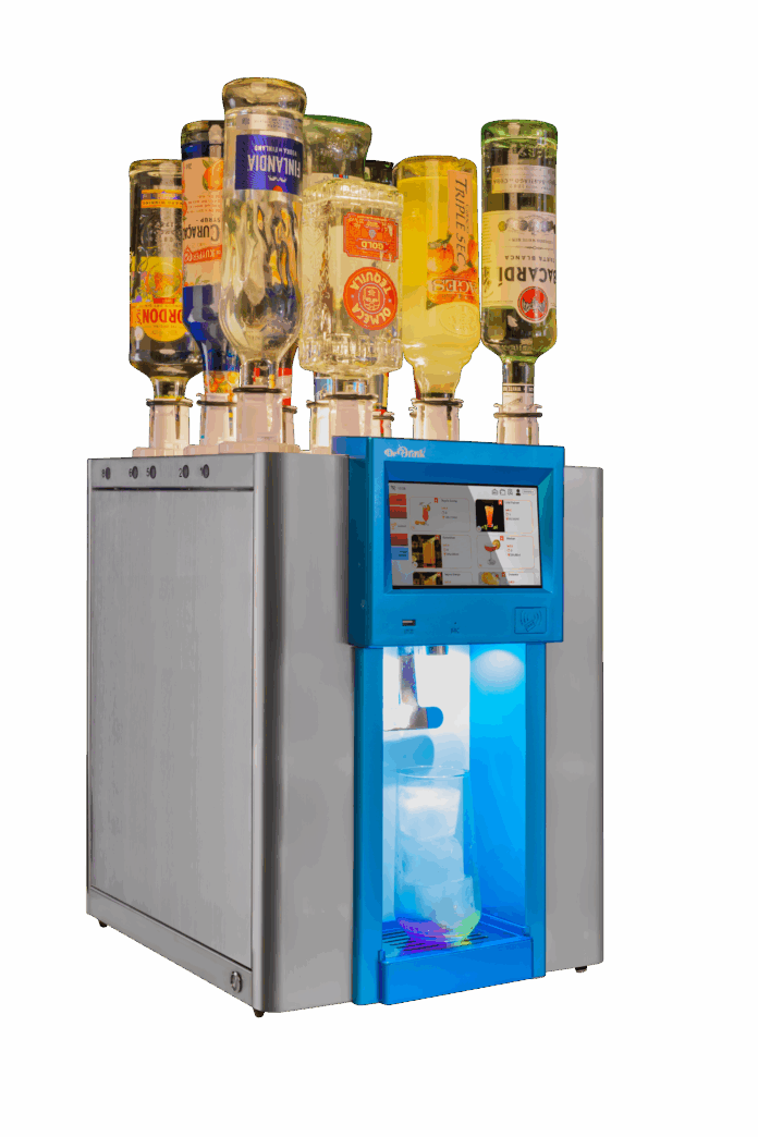 front view wiith bottles