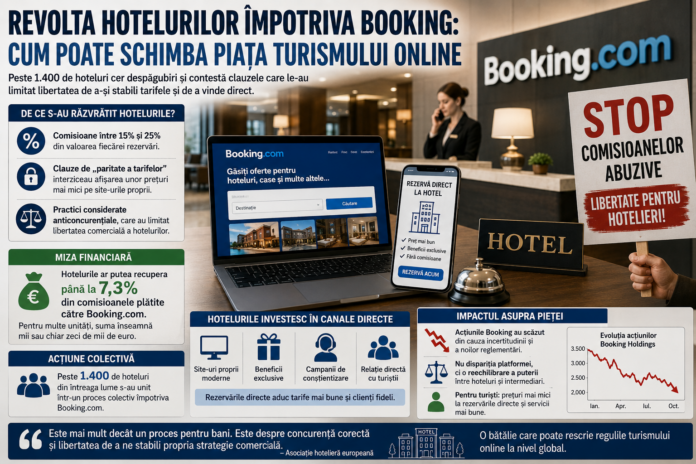 booking_revolta Hotelierii contestă comisioanele și clauzele impuse de platforma Booking.com