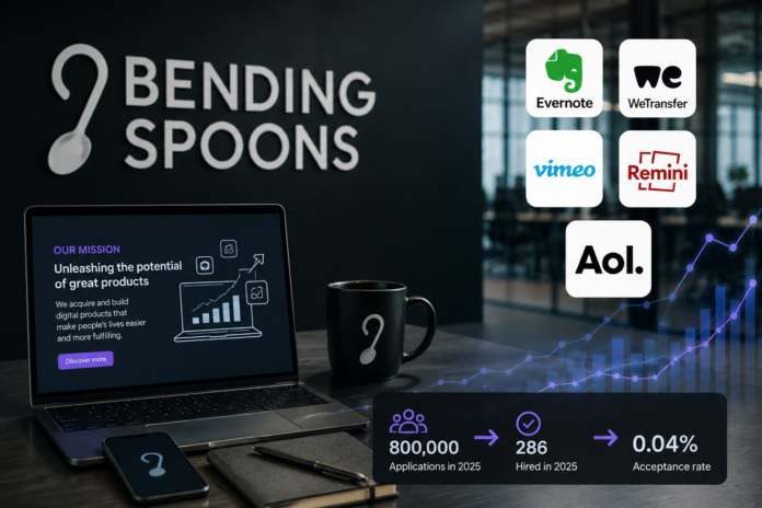 Bending Spoons, Compania care acceptă doar 0,04% dintre candidați