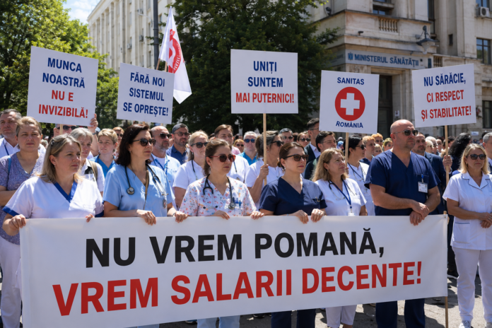 Noua lege a salarizării provoacă proteste în spitale. Aproape 500 de unități medicale intră în grevă de avertisment