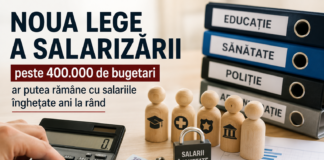 Noua lege a salarizării și efectele asupra salariilor a peste 400.000 de bugetari din România.