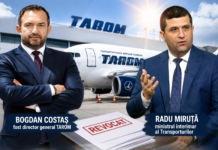 Scandal la TAROM. Radu Miruță îl revocă pe directorul general, dar acesta avertizează că operatorul aerian riscă falimentul Scandal la TAROM după revocarea directorului general Bogdan Costaș
